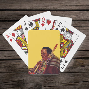 Vintage Native American Warrior Fredspipa Kortlek