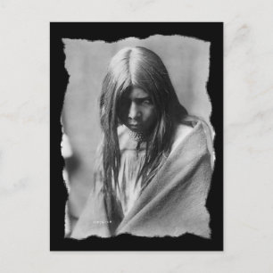 Vintage Native American Zosh Clishn Apache Vykort