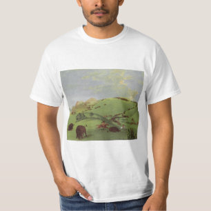 Vintage Native Americans, Buffalo Chase av Catlin Tee Shirt