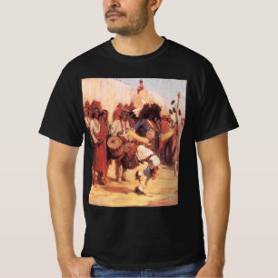 Vintage Native Americans Buffalo Dancer av Cassidy T-shirt