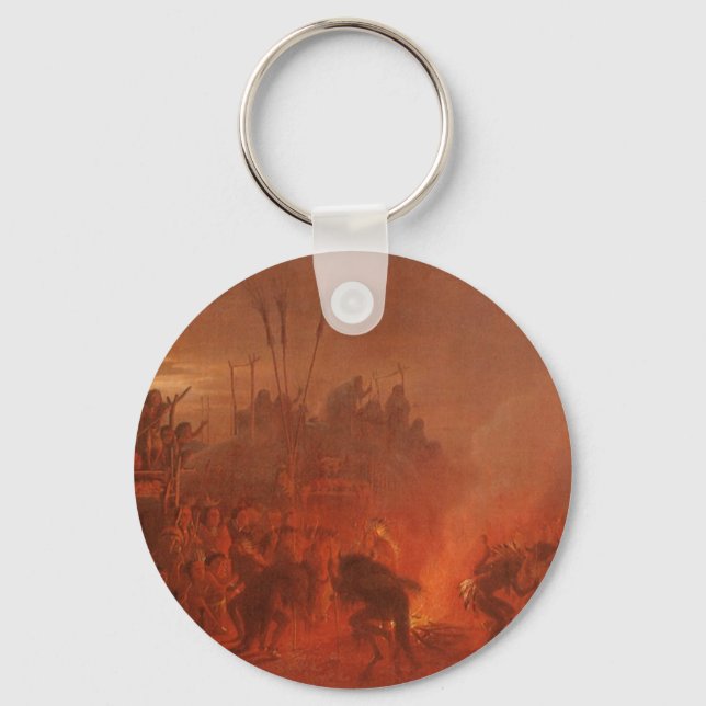 Vintage Native Amerika, Buffalo Dance av Wimar Nyckelring (Framsida)