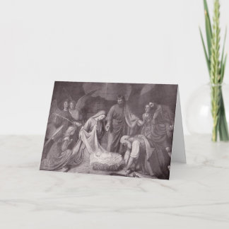 Vintage Nativitetskort Helgkort