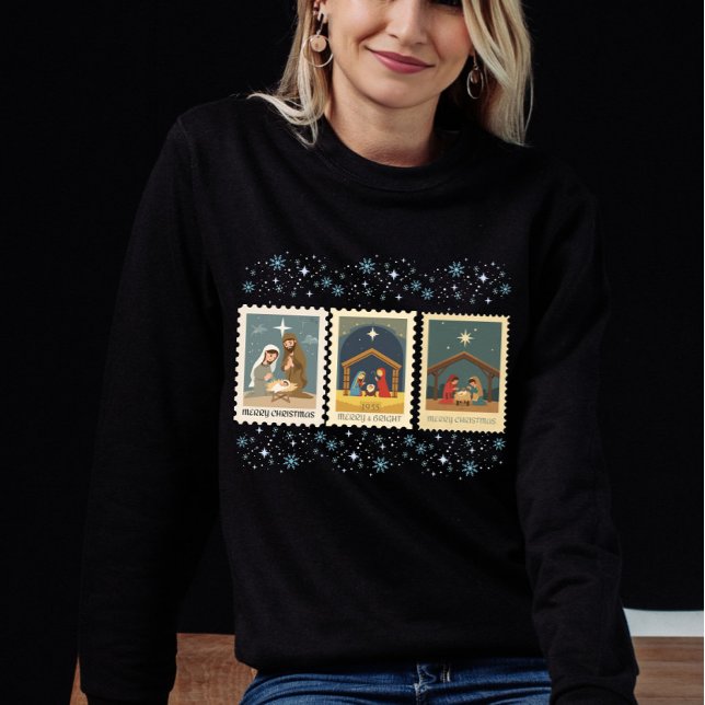 Vintage Nativity julfrimkarsamling  T Shirt (Skapare uppladdad)