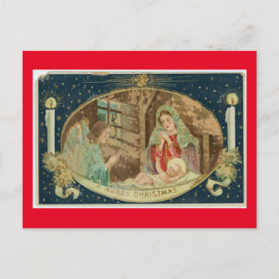 VINTAGE NATIVITY SCENE VYKORT