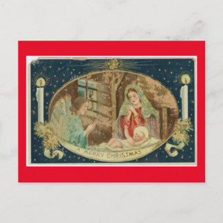 VINTAGE NATIVITY SCENE VYKORT