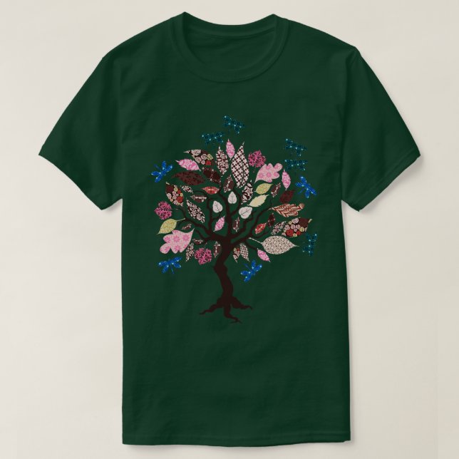 Vintage Nature Dragonfly T Shirt (Design framsida)
