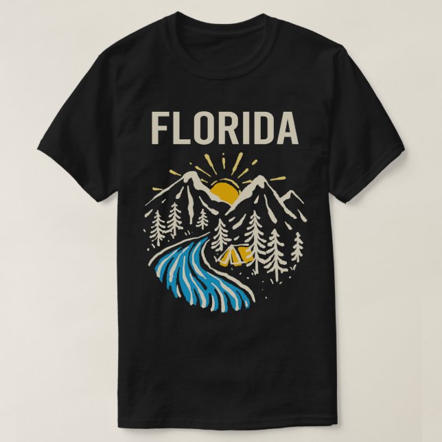 Vintage Nature Ligcape Florida TShirt T Shirt (Design framsida)
