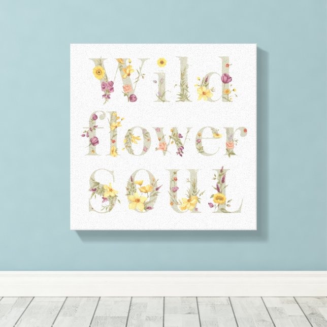 Vintage Nature Lover Saying Canvastryck (Insitu (trägolv))