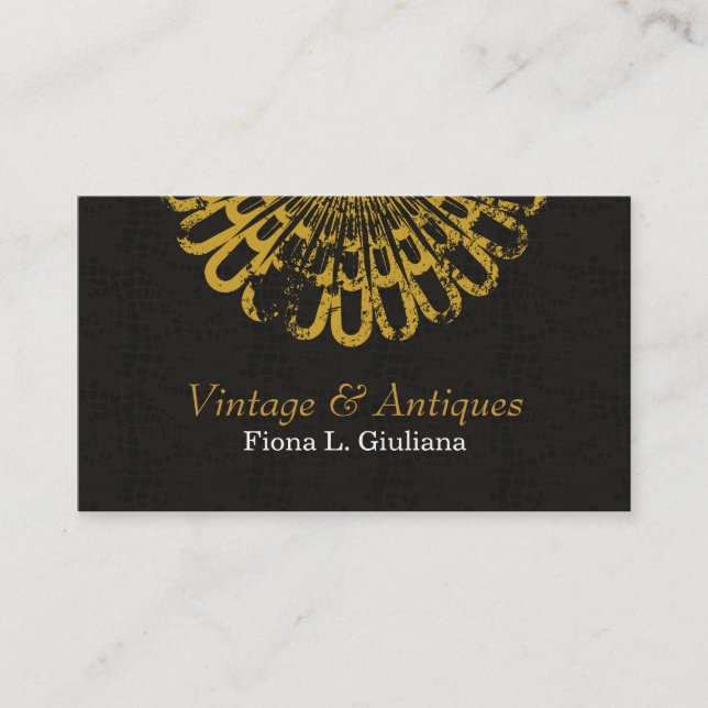 Vintage Nature Mönster Tidsbeställning Kort (Framsida)