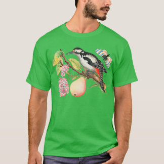 Vintage Nature of Bird the Butterfly and the Pear T Shirt