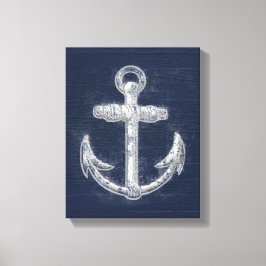 Vintage Nautical Anchor Canvastryck