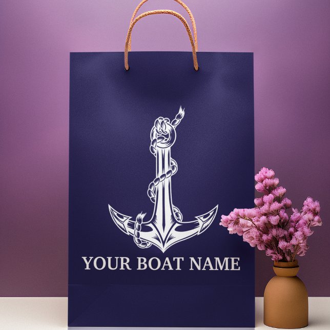 Vintage Nautical Anchor Rope Boat Namn (Skapare uppladdad)