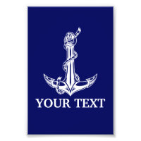 Vintage Nautical Anchor Rope Boat Namn