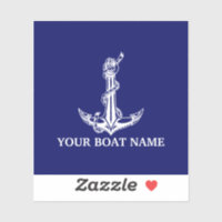 Vintage Nautical Anchor Rope Boat Namn