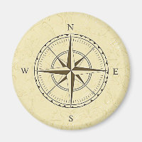 Vintage Nautical Compass Ro Elfenbenskusten