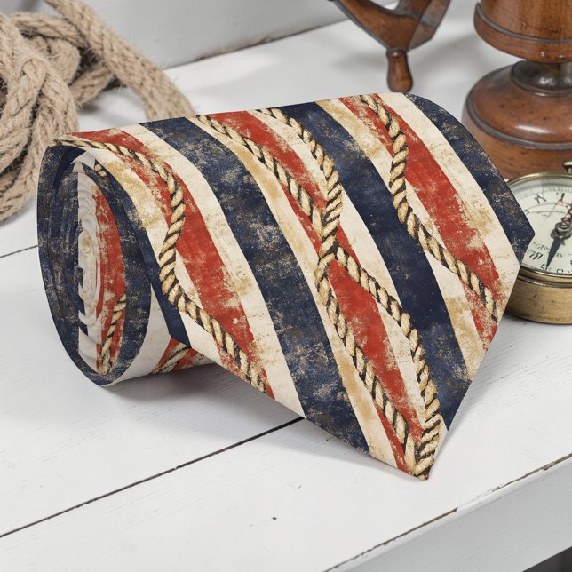 Vintage Nautical Custom Necktie Slips (Skapare uppladdad)