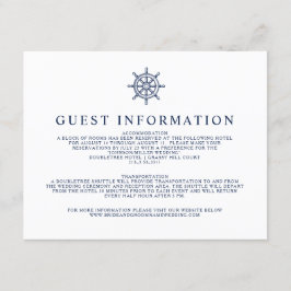 Vintage Nautical Frakt Wheest Information Tilläggskort