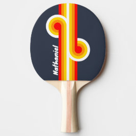Vintage Nautical Harbour Stripe Loop med namn Pingisracket