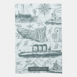 Vintage Nautical Kökshandduk