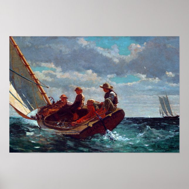 Vintage Nautical Marine Art Poster (Framsidan)