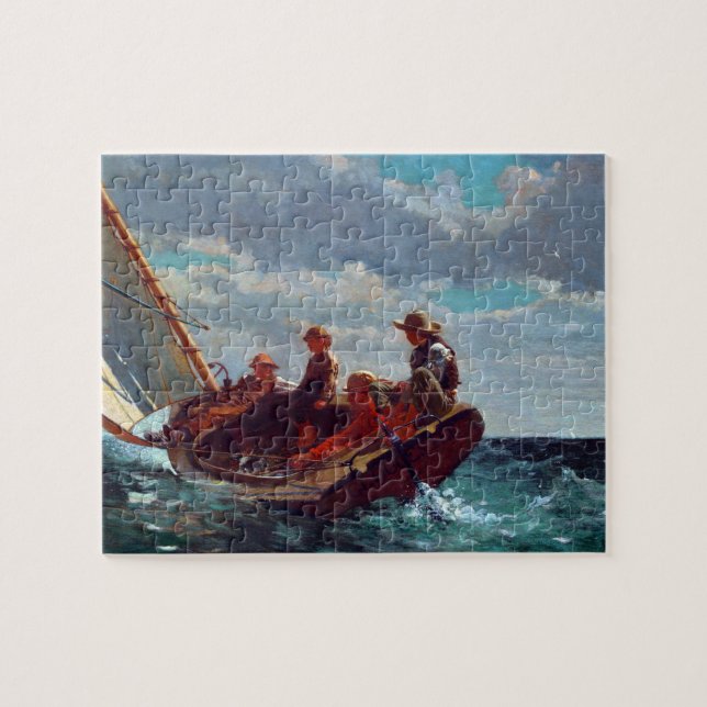 Vintage Nautical Marine Art Pussel (Horisontell)