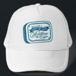 Vintage Nautical of Sardine Fishing Bachelor Party Keps<br><div class="desc">Vintagen Nautical Truckerkeps för Bachelor-partiet på Sardinien</div>