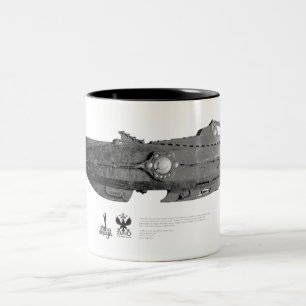 Vintage_Nautilus_01 Två-Tonad Mugg