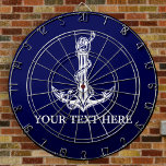 Vintage Nautisk ankare gör om texten här Darttavla<br><div class="desc">Vintage Nautical Anchor Rope Boat Namn Design for Boat Älskare.</div>