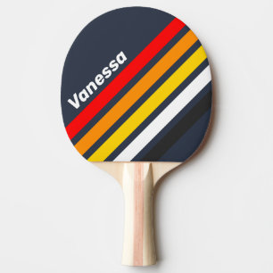Vintage nautisk hamn snedstreck med namn pingisracket