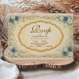 Vintage Navy Coastal Quinceañera OSA Kort