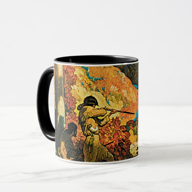 Vintage NC Wyeth-resemål, I Gamla Kentucky Mugg (Framsida vänster)