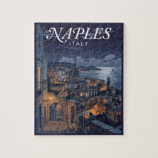 Vintage Neapel Italien Natt Resa Pussel