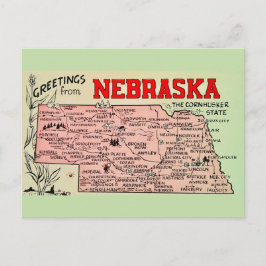Vintage Nebraska kart vykort