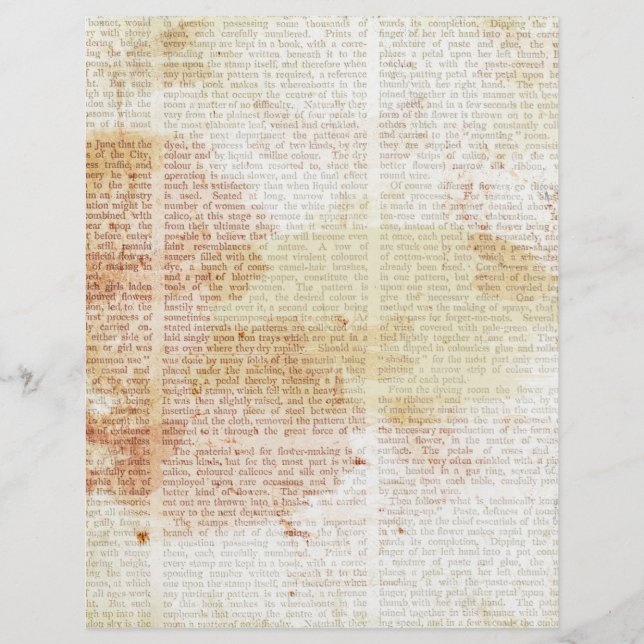 Vintage Nedfläckad Newspaper (Framsida)