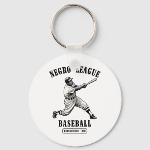 Vintage Negro League Bysebyll Black History Månad Nyckelring