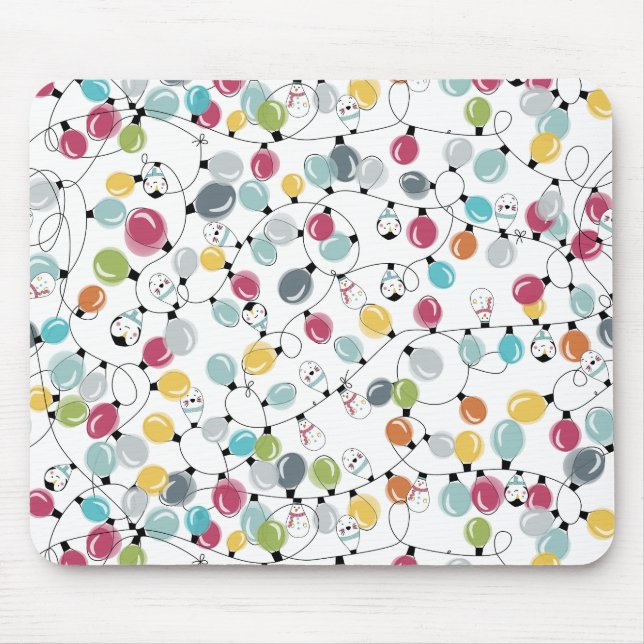 Vintage Neon Penguin-julballonger Musmatta (Framsidan)