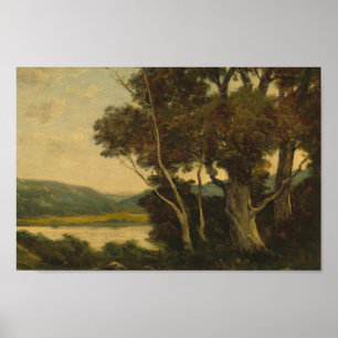 Vintage Neutralt Forest Mörk Academia Aesthetic Ar Poster