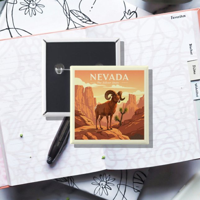 Vintage Nevada Knapp (Skapare uppladdad)