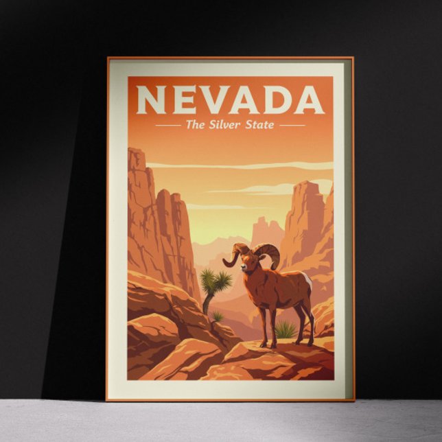 Vintage Nevada Poster (Skapare uppladdad)