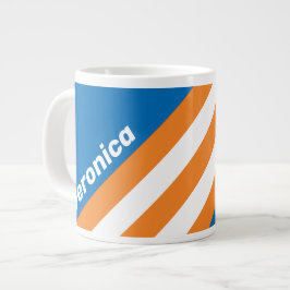 Vintage New Amsterdam-ränder med namn Jumbo Mugg
