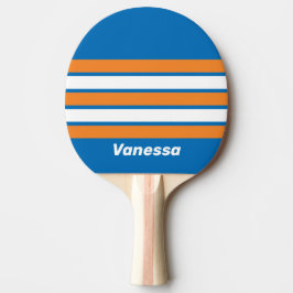Vintage New Amsterdam tvärrandig med namn Pingisracket