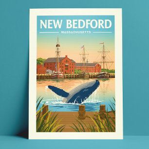 Vintage New Bedford Massachusetts Vykort