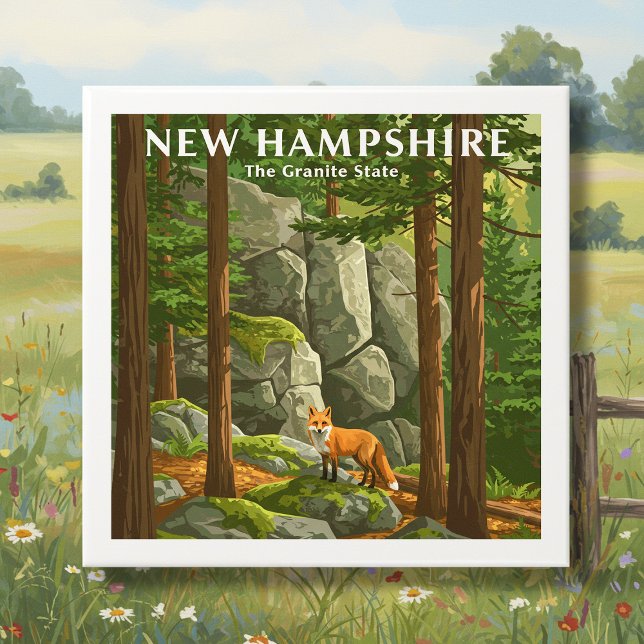 Vintage New Hampshire Kakelplatta (Skapare uppladdad)
