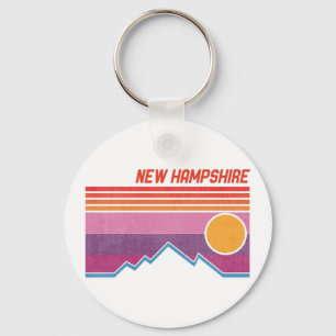 Vintage New Hampshire NH Granite State Souvenir Nyckelring