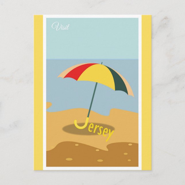 Vintage New Jersery Shore Travel Vykort (Framsida)