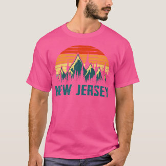 Vintage New jersey bergsbergen som förstorar Retro T Shirt