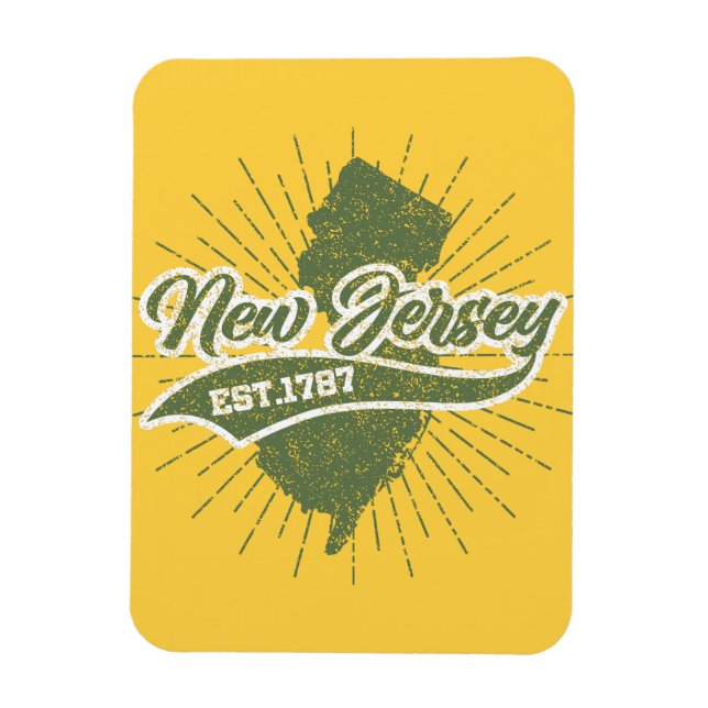 Vintage New jersey Magnet (Vertikal)