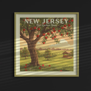 Vintage New jersey Poster