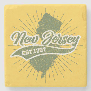 Vintage New jersey Stenunderlägg