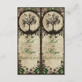 Vintage New Life Bokmärken Bröllagsgåva